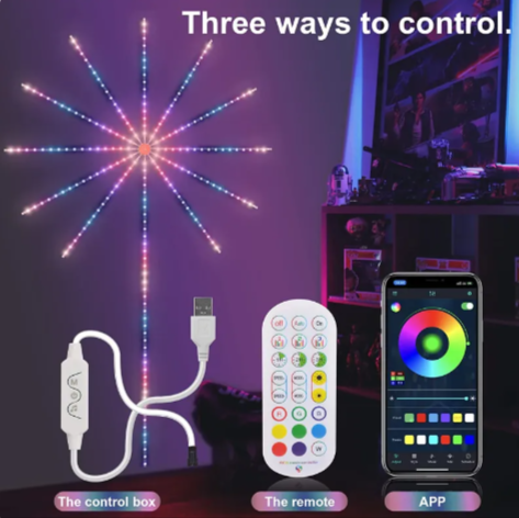 Music-Sync Firework LED Lights