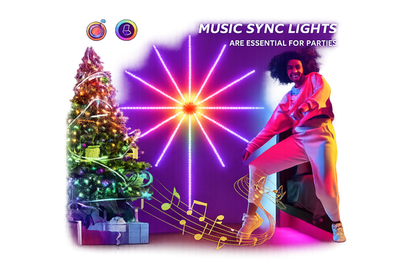 Music-Sync Firework LED Lights